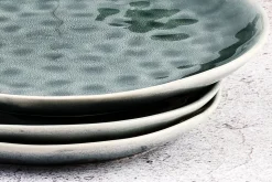 Assiette MOON 28,5cm - 6 pièces - Pétrole