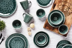 Assiette MOON 28,5cm - 6 pièces - Pétrole