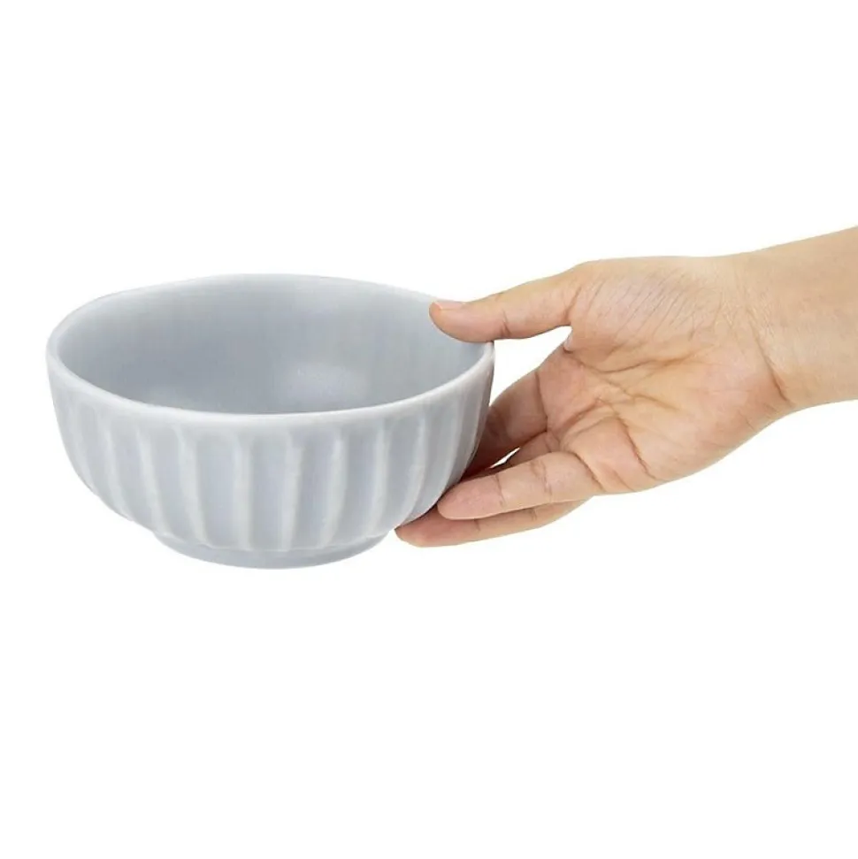 Assiette Restaurant Creuse 220 ou 150 mm Corallite - Lot de 6 - Olympia - Gris - l0.1- L0.1- P0.1- h6.5- Grès