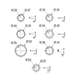 Assortiment de joints pour siphon Wirquin
