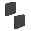 ASTIGARRAGA KIT LINE, Lot de 2 pièces d'union pour casiers à bouteilles Rioja, plastique recyclé noir