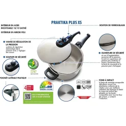 Autocuiseur 18 cm d'une capacité de 2,7 litres Elo Praktika