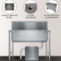 Bac à Graisse Commercial KuKoo - 35L