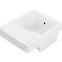 Bac à laver avec égouttoir Blanc simple