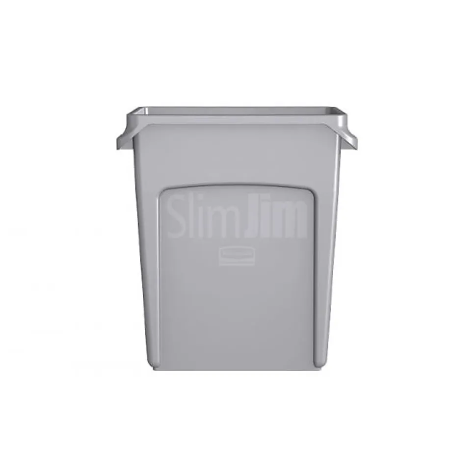 Bac Collecteur de déchets pour professionnels 60 litres Slim Jim - Gris