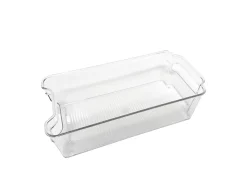 Bac de rangement en plastique transparent pour réfrigérateur 31,5 x 15,8 x 8,7 cm Ornami