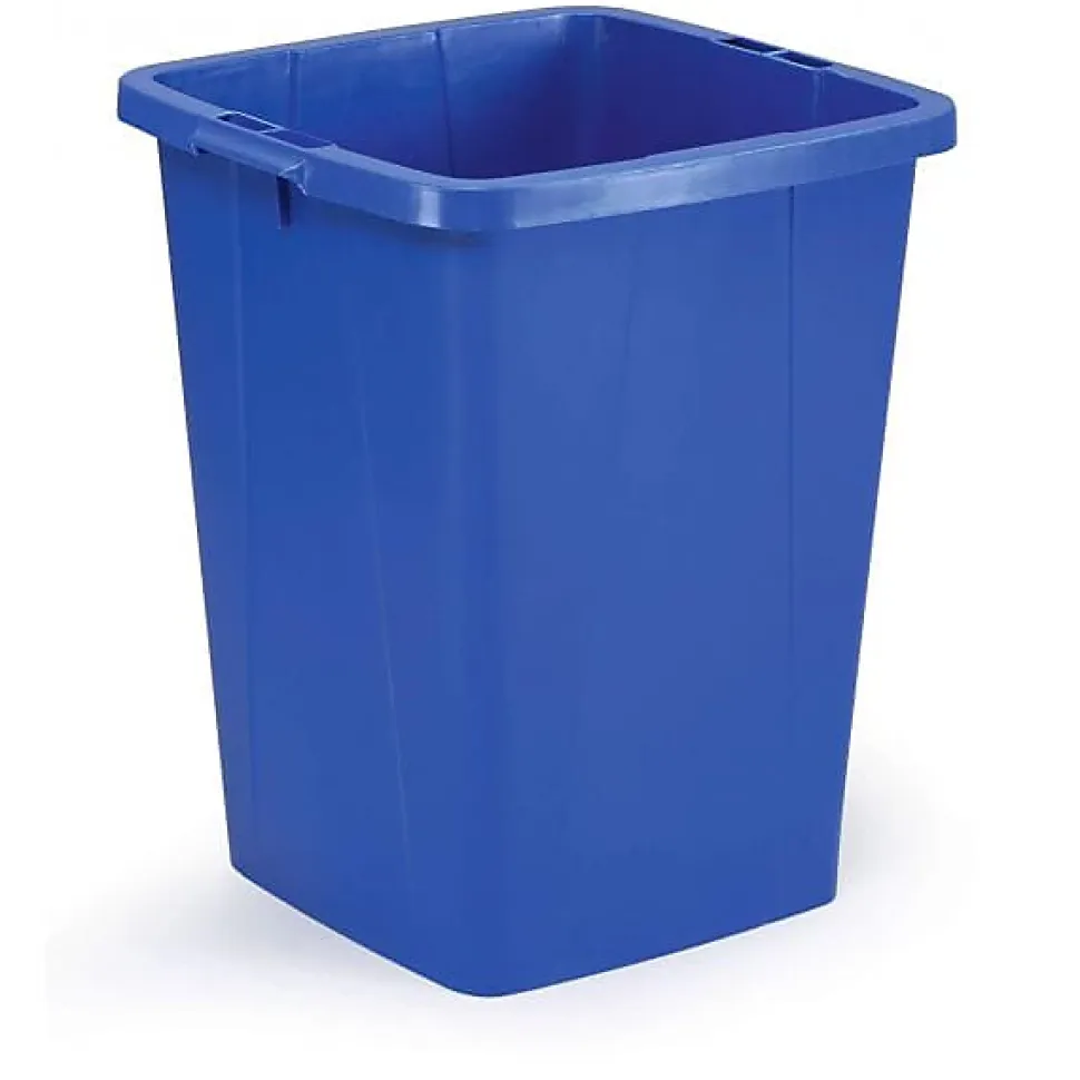 Bac solide pour tri des déchets 90 litres Durabin - Bleu