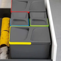 Bacs de tri pour tiroir de cuisine Recycle 2 bacs de 12 litres