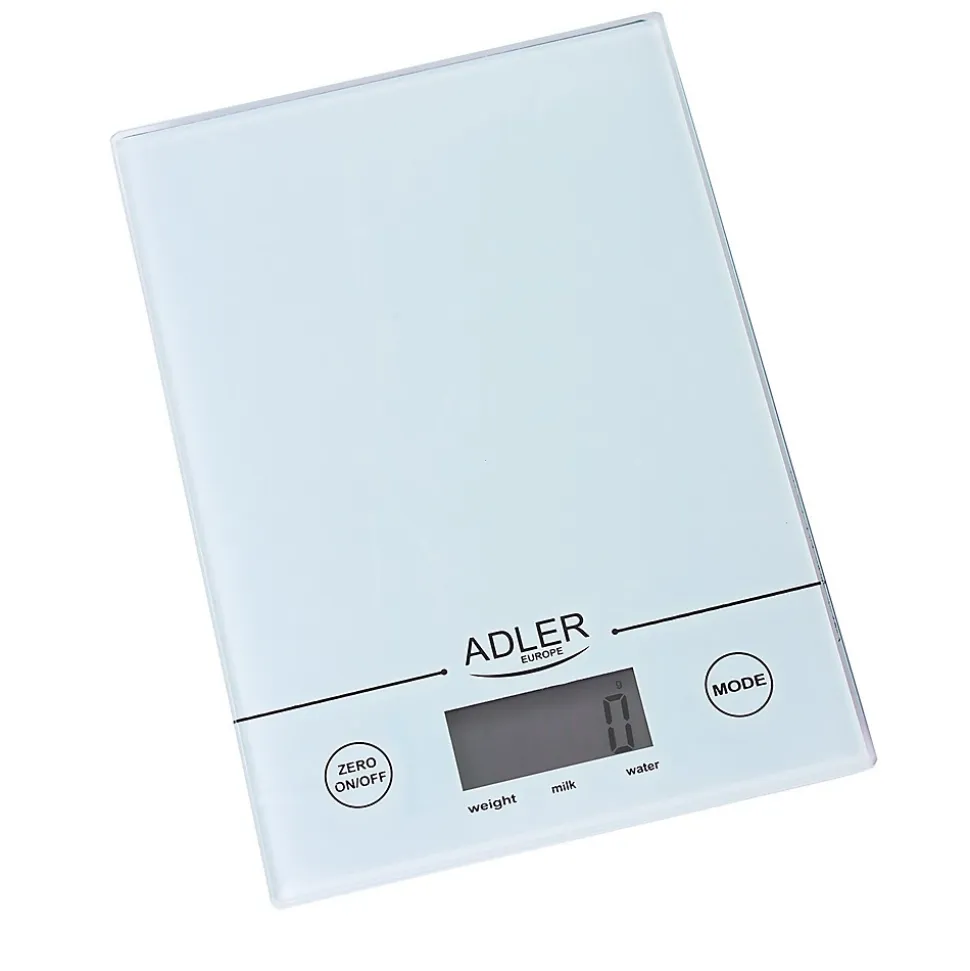 Balance de cuisine Adler AD 3138 blanche - Charge max 1kg - précision 1g - Ecran LCD