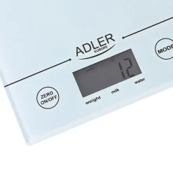 Balance de cuisine Adler AD 3138 blanche - Charge max 1kg - précision 1g - Ecran LCD