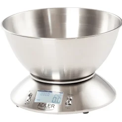 Balance de cuisine Adler AD 3134 avec bol 2L, capacité 5kg, précision 1g