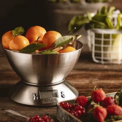 Balance de cuisine Adler AD 3134 avec bol 2L, capacité 5kg, précision 1g