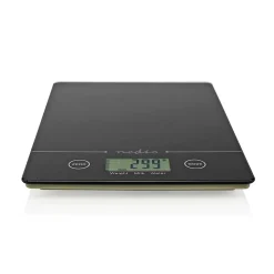 Balance de Cuisine Electronique Verre Trempé Poids Maximum 5 Kilos NEDIS