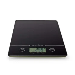 Balance de Cuisine Electronique Verre Trempé Poids Maximum 5 Kilos NEDIS