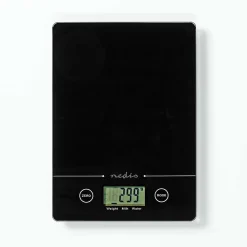 Balance de Cuisine Electronique Verre Trempé Poids Maximum 5 Kilos NEDIS