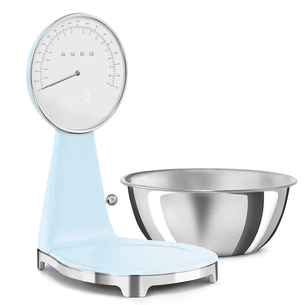 Balance de cuisine électronique 5kg-1g bleu azur Smeg KSF01PBWW
