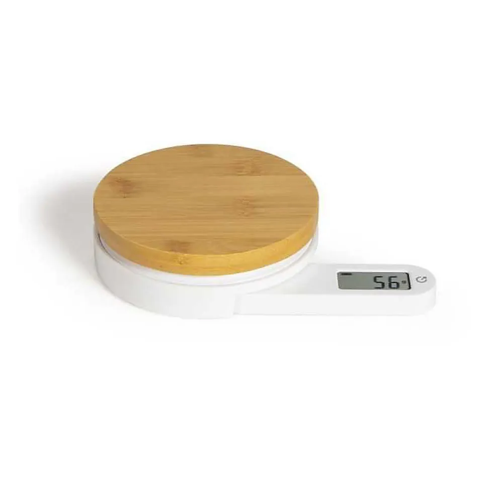 Balance de cuisine LIVOO DOM466 dynamo 5 kg plateau bambou précision 1 g