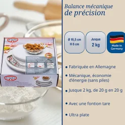 Balance de cuisine sans pile 2 kg Dr. Oetker Baker Edition