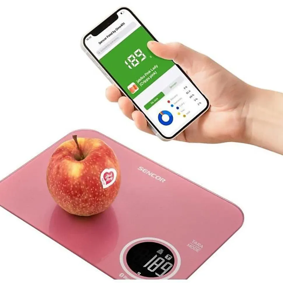 Balance de cuisine Sencor SKS 7074RD rouge précision 1 g capacité 5 kg