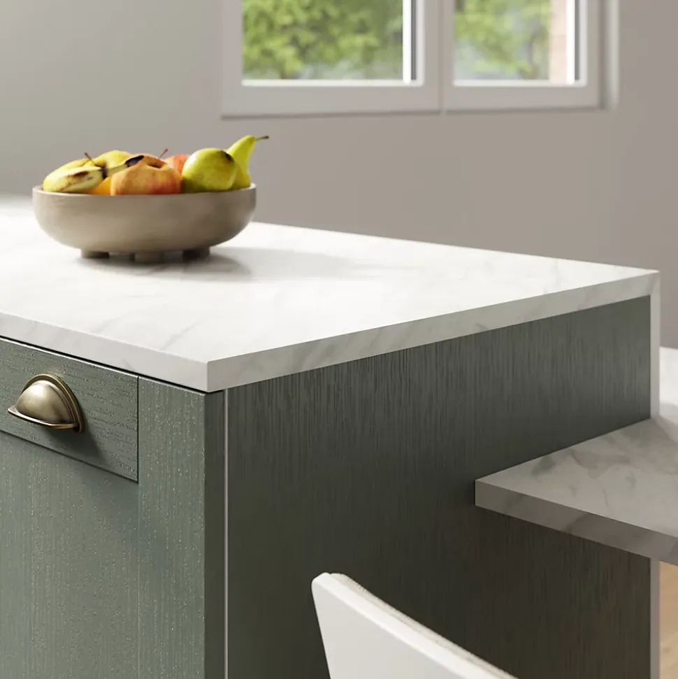 Bande chant effet marbre blanc GoodHome Kala L.300 x l. 4,2 cm