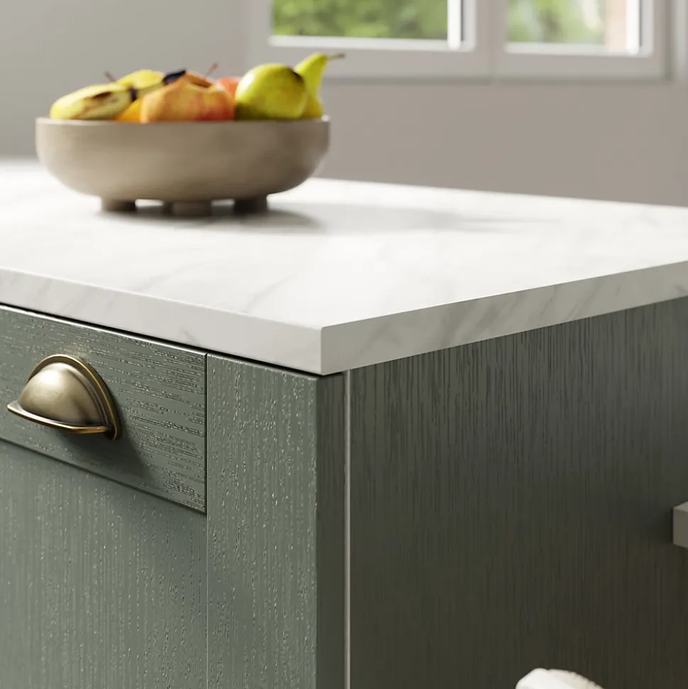 Bande chant effet marbre blanc GoodHome Kala L.300 x l. 4,2 cm