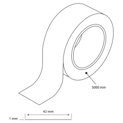 Bande de chant décor quartzite GoodHome Berberis L. 300 cm x l. 42 mm