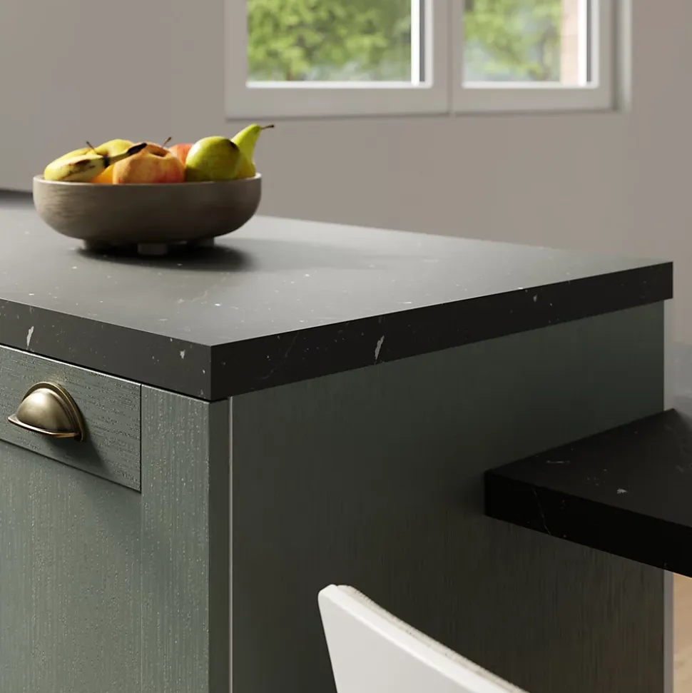 Bande de chant effet pierre noir GoodHome Kala L.300 x l. 4,2 cm