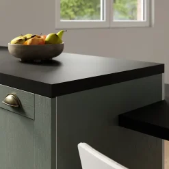 Bande de chant noir mat GoodHome Berberis L. 300 cm x l. 42 mm