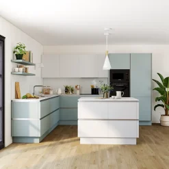 Bande de chant Palma bleu glacier mat l.10 m