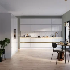 Bande de chant pour joue de finition GoodHome Stevia et Garcinia Blanc Ep. 0.6 mm x L. 10 m