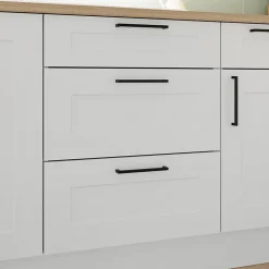 Bandeau de four Artemisia blanc l. 59,7 cm x H. 11,5 cm GoodHome