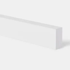 Bandeau de four Garcinia blanc brillant l. 59,7 cm x H. 5,8 cm GoodHome