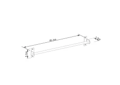Barre murale de rangement Datil GoodHome L. 60 cm métal