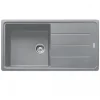 Basis BFG 611-97 Evier 97x50cm avec égouttoir réversible, Fragranit +, Pierre grise (BFG611-97SK)