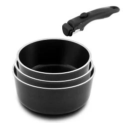 Batterie de cuisine 12 pièces Noir - Arom par Cuisinox