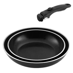 Batterie de cuisine 8 pièces Noir - Arom par Cuisinox