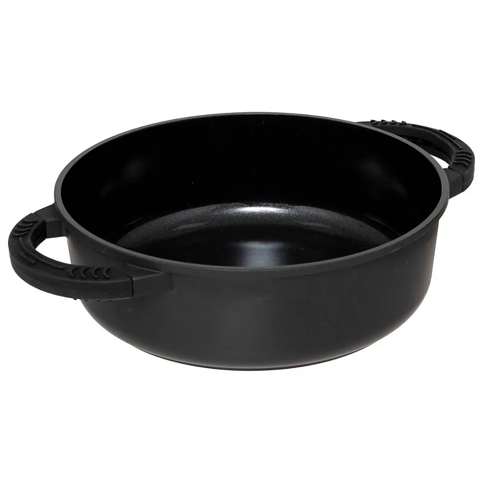 batterie de cuisine 24cm en fonte d'aluminium - Noir- 5five