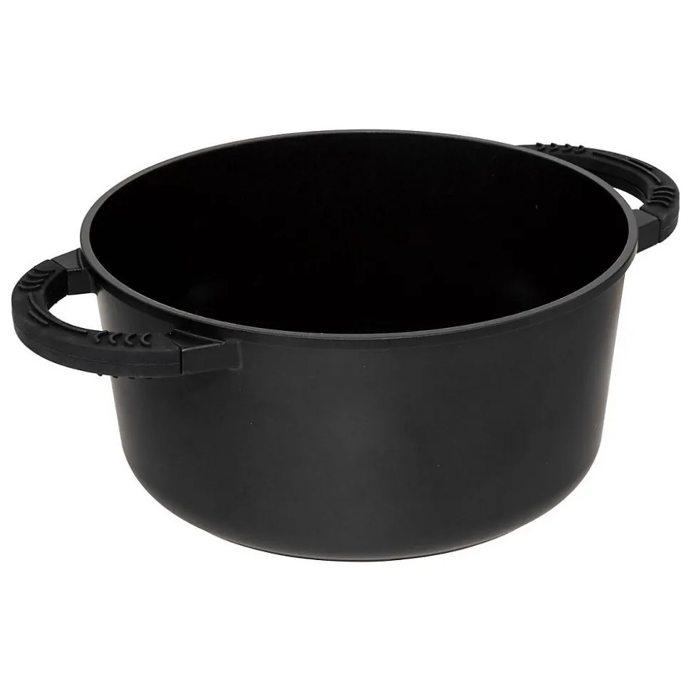 batterie de cuisine 24cm en fonte d'aluminium - Noir- 5five