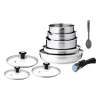 Batterie de cuisine induction - Arthur Martin - AM4485 - Acier inoxydable - 10 pieces - Poignée amovible - Tous feux dont induc