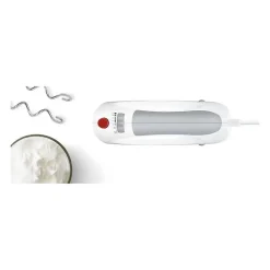 Batteur - BOSCH - MFQ3530 - 450 W - 5 vitesses - 2 fouets / 2 crochets pétrisseurs inox - Blanc / Gris