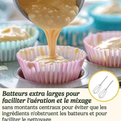 Batteur électrique Cuisinart HM7U E Power Advantage 200 W 7 vitesses blanc