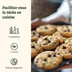 Batteur électrique Cuisinart HM7U E Power Advantage 200 W 7 vitesses blanc