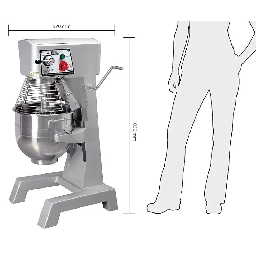 Batteur Mélangeur Professionnel 30 L - 3 Vitesses - Buffalo