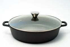 Baumalu - Mijoteuse basse - 5 litres - Couvercle verre - 32 cm