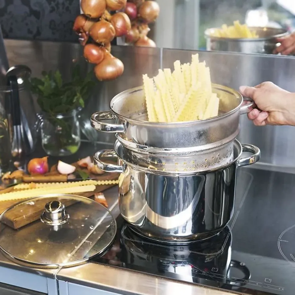 BAUMALU Cuiseur a pâtes inox - 20 cm