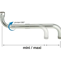 Bec télescopique pour cuisine professionnelle - Neoperl - 200 à 300 mm