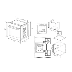 BEKO four encastrable multifonction pyrolyse noir/inox - BBIS13300XPE-1