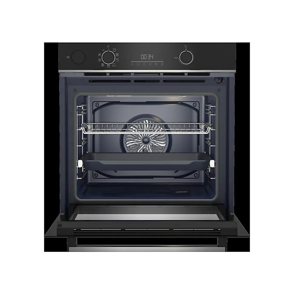 BEKO four encastrable multifonction pyrolyse noir/inox - BBIS13300XPE-1