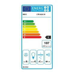 BEKO Hotte tiroir débit 420 m3/h - CTB6250XH