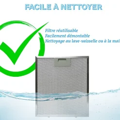 BELDEKO - Hotte Casquette / Visière 90 cm coloris noir 420 m3/h